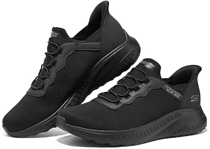 Skechers Low-Top Kasual Gaya Hidup 'Hitam' 118300-BBK Shop Skechers Low-Top Kasual Gaya Hidup 'Hitam' 118300-BBK