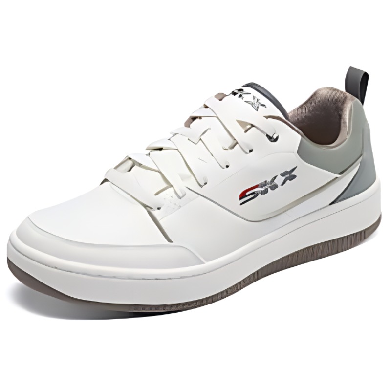 Lookbook Skechers 減震防滑 低筒 生活休閒鞋 男款 白綠