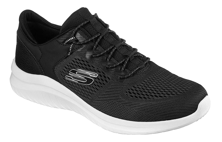 Lookbook Skechers Low-Top Running 'Black Mesh' 232108-BKW