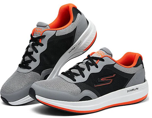 Skechers Low-Top Running 'Grey Black Orange' 220539-GYOR Shop Skechers Low-Top Running 'Grey Black Orange' 220539-GYOR