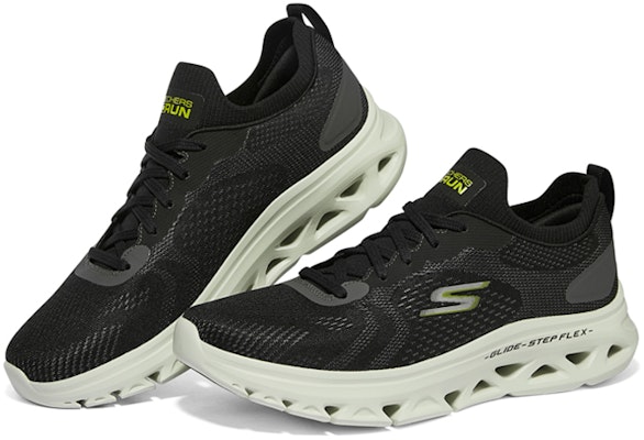 스케쳐스 로우탑 런닝화 (블랙/그린) 220502-BKLM Lookbook 스케쳐스 로우탑 런닝화 (블랙/그린) 220502-BKLM