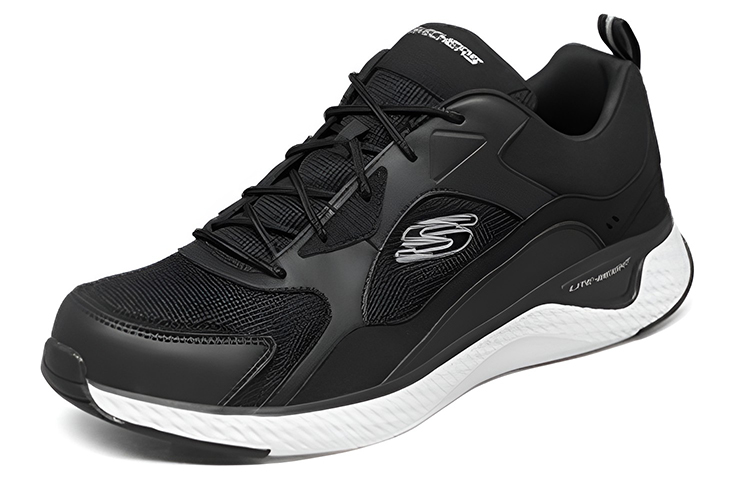 Lookbook Skechers 輕便透氣低筒運動跑步鞋 黑