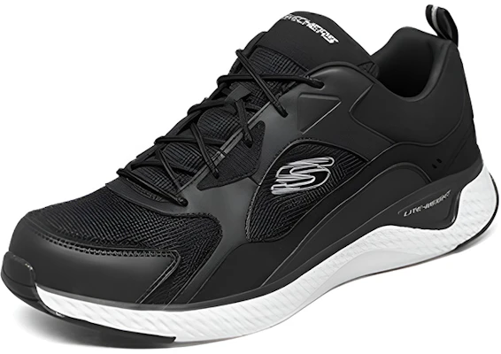 Skechers 輕便透氣低筒運動跑步鞋 黑 Lookbook Skechers 輕便透氣低筒運動跑步鞋 黑