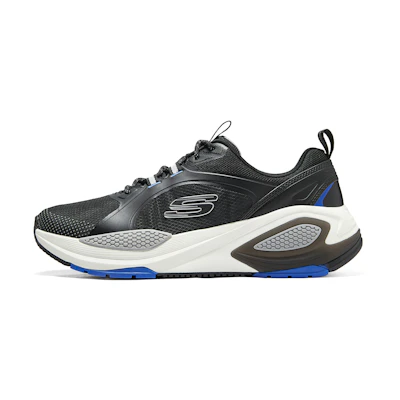 Skechers Low-Top Running Sneakers 'CMFT Mesh Shock-Absorbing Black Blue'