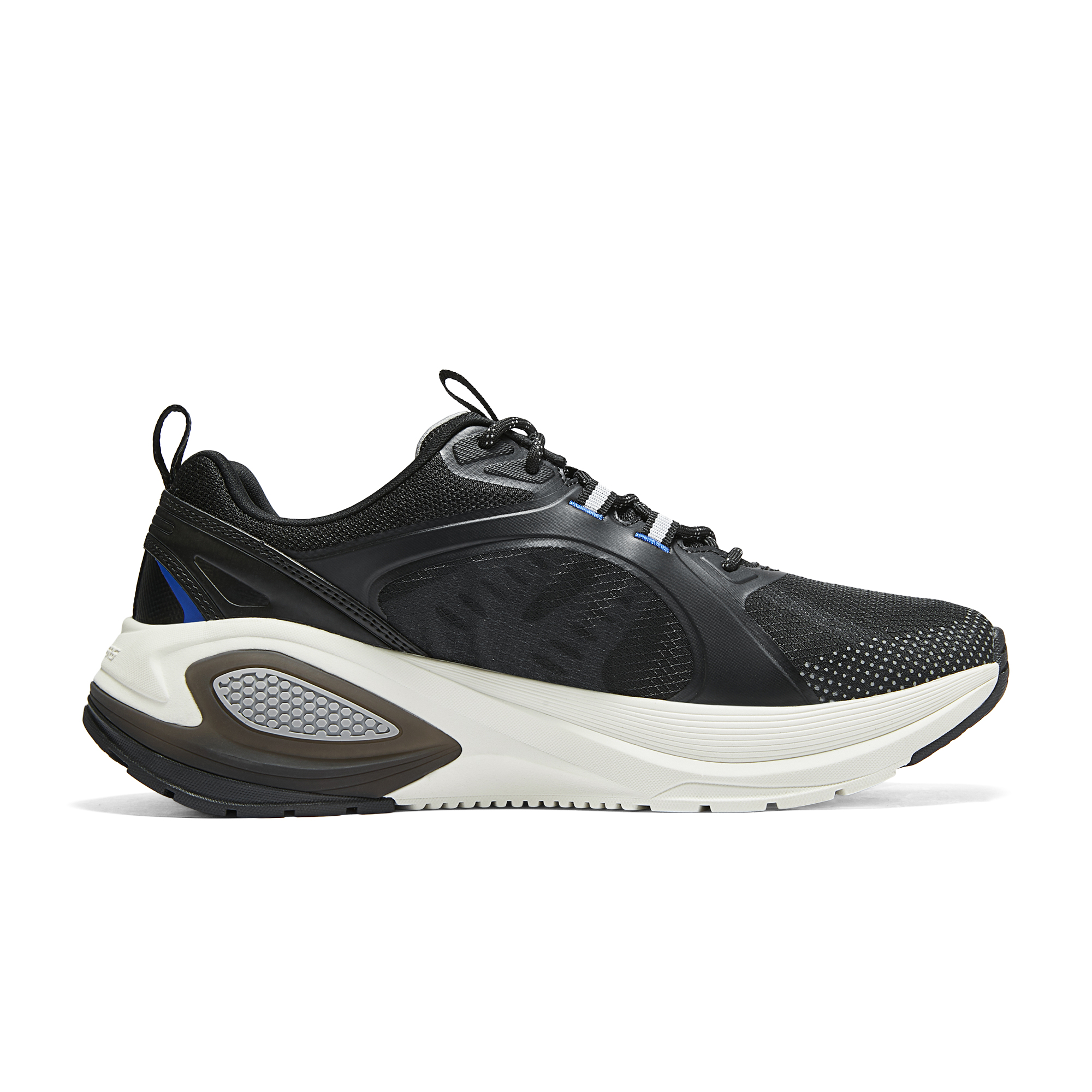 Order Skechers Lage Sneakers Hardlopen ''Comfort Mesh Schokabsorberend Zwart Blauw'' 232736-BKBL