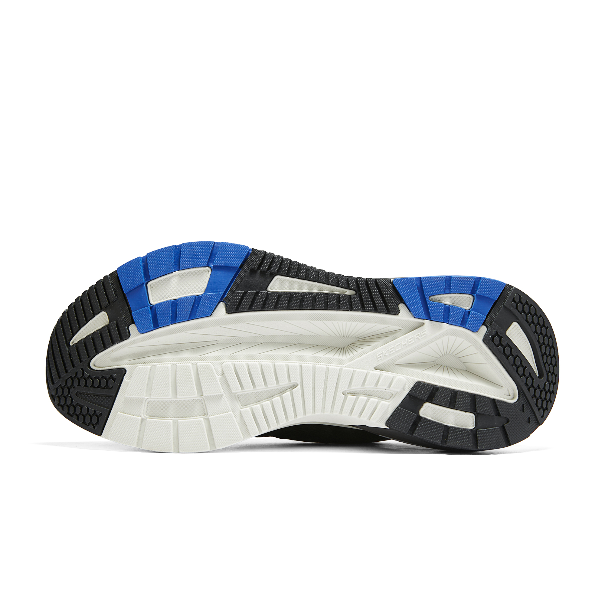 Details for Skechers Lage Sneakers Hardlopen ''Comfort Mesh Schokabsorberend Zwart Blauw'' 232736-BKBL