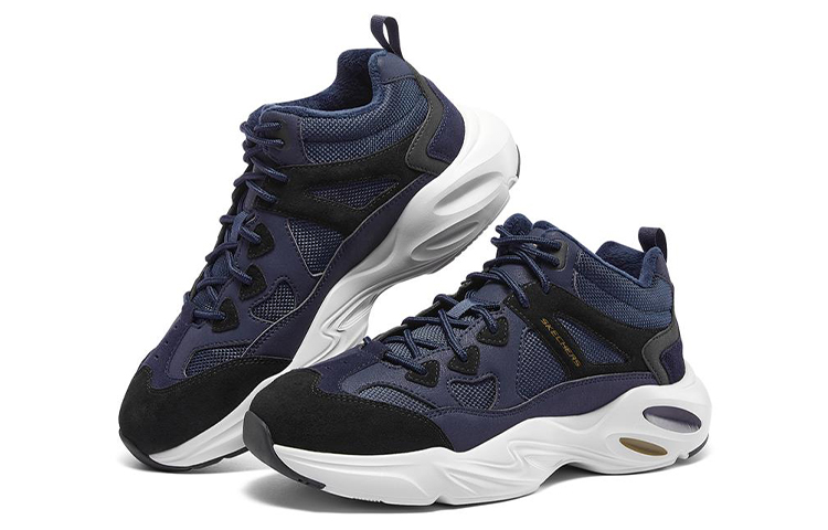 Lookbook Skechers Low-Top Sneaker 'Blue and White' 894030-NVBK