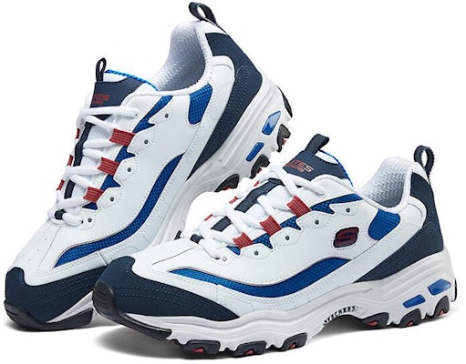 Skechers Low 'Blue White' 52675-WBLR Shop Skechers Low 'Blue White' 52675-WBLR