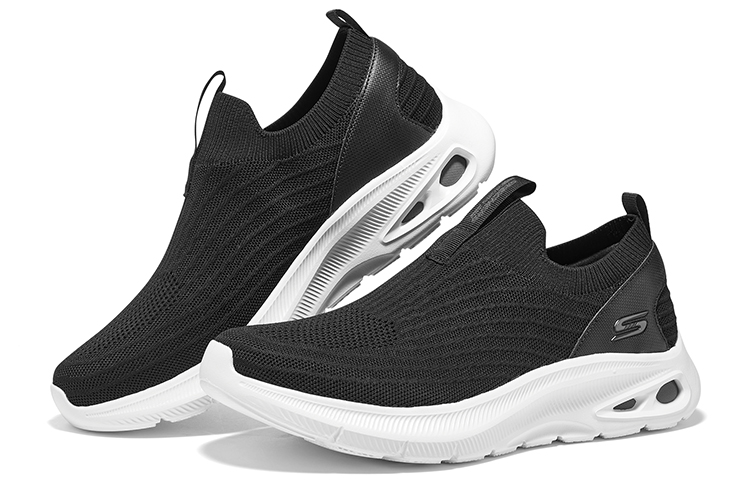 Shop Skechers Bob's Unity Sepatu 'Hitam Putih' 118076-BLK