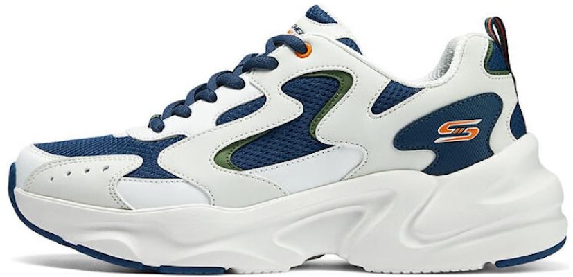 スケッチャーズ ロー "ホワイトブルー" (Sukecchaazu Roo "Howaito Buruu") 118324-NVMT Buy スケッチャーズ ロー "ホワイトブルー" (Sukecchaazu Roo "Howaito Buruu") 118324-NVMT