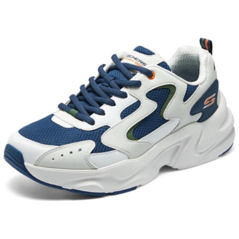 Lookbook スケッチャーズ ロー "ホワイトブルー" (Sukecchaazu Roo "Howaito Buruu") 118324-NVMT