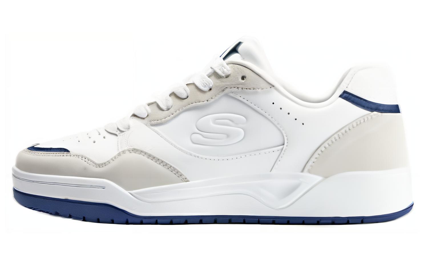 Buy Skechers 防滑耐磨 低筒 休閒生活鞋 男款 白藍色