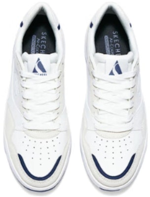 Skechers 防滑耐磨 低筒 休閒生活鞋 男款 白藍色 Lookbook Skechers 防滑耐磨 低筒 休閒生活鞋 男款 白藍色