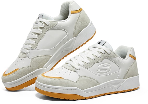 Skechers Koopa Court Volley Low Varsity 'Blanco Amarillo' 183241-WYL Shop Skechers Koopa Court Volley Low Varsity 'Blanco Amarillo' 183241-WYL
