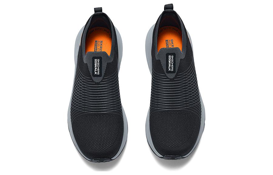 Lookbook スケッチャーズ ローカット 黒/グレー 216582-BKCC