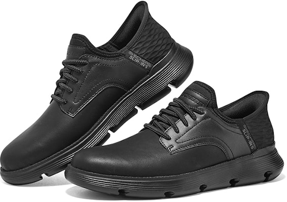 Skechers Garza Gervin Slip-Ins 'Pure Black' 205046-BBK Shop Skechers Garza Gervin Slip-Ins 'Pure Black' 205046-BBK