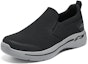 Lookbook Skechers Go Walk Arch Fit-Conference 'Hitam Kelabu' 216260-BKGY