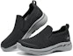 Shop Skechers Go Walk Arch Fit-Conference 'Hitam Kelabu' 216260-BKGY