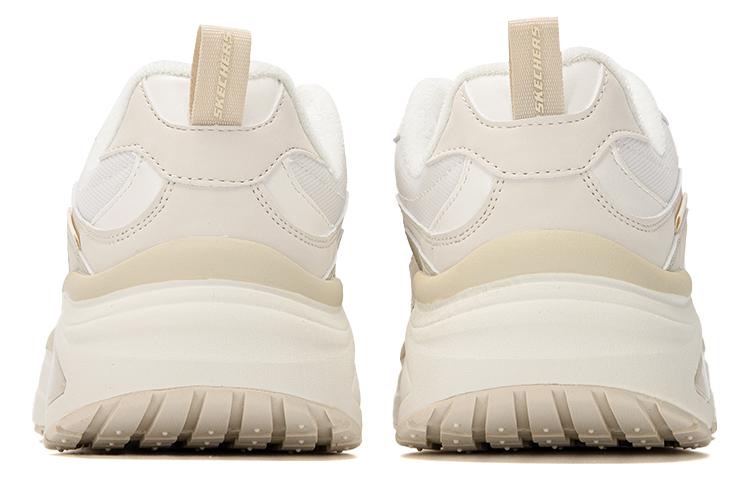 Shop Skechers 低筒舒適運動休閒鞋 白灰色