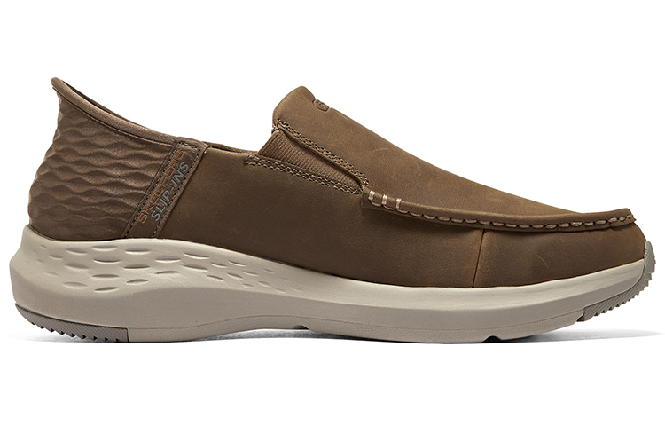 Order Skechers 商務休閒百搭 耐磨透氣 低筒 生活休閒鞋 男款 棕色