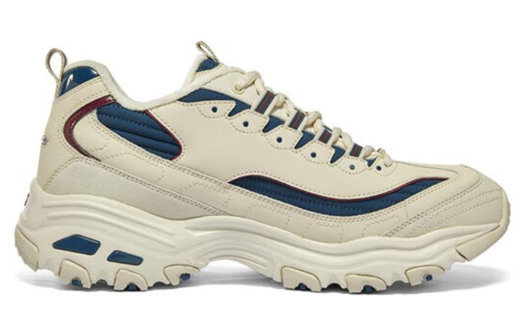 Order Kasut Skechers D'Lites Zip Along 'Beige Biru' 894269-NTNV