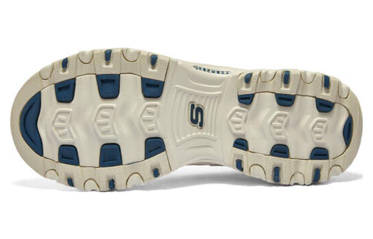Details for Kasut Skechers D'Lites Zip Along 'Beige Biru' 894269-NTNV