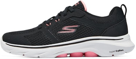 Skechers Low Top Running Shoe 'Black Shock-Absorbing Breathable' 125232-BKHP Skechers Low Top Running Shoe 'Black Shock-Absorbing Breathable' 125232-BKHP