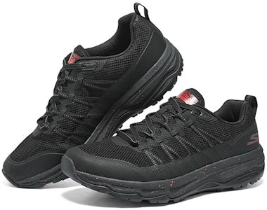 スケッチャーズ 滑り止め 黒 ローカット ランニングシューズ 220601C-BKRD Shop スケッチャーズ 滑り止め 黒 ローカット ランニングシューズ 220601C-BKRD