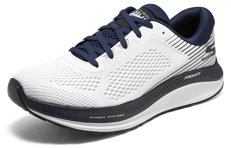 Lookbook Skechers GOrun 'Persistence - Putih Navy' 246053-WNV
