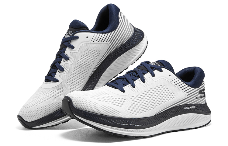 Shop Skechers GOrun 'Persistence - Putih Navy' 246053-WNV