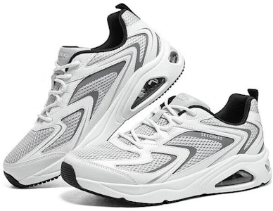 Kasut Skechers Street Tres-Air 'Putih Kelabu' 183079-LTGY Lookbook Kasut Skechers Street Tres-Air 'Putih Kelabu' 183079-LTGY