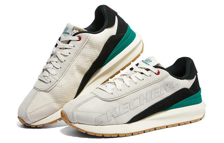 Lookbook Zapatillas Deportivas Skechers 'Beige Negro Verde' 894062-WBK