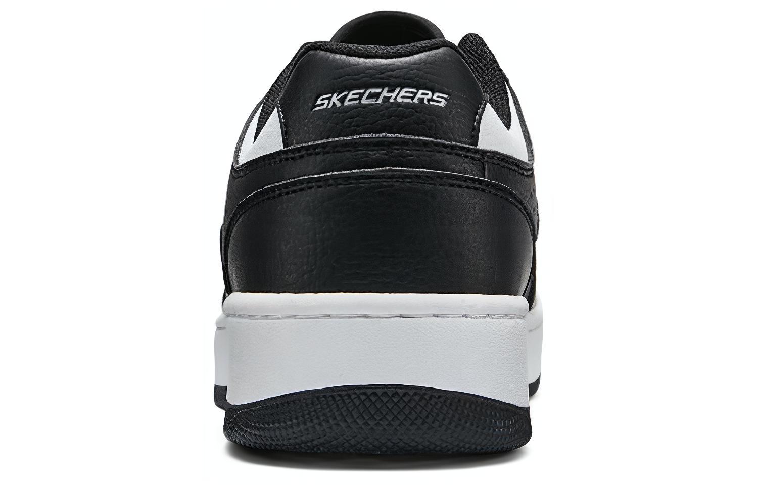 Shop Skechers 低帮运动鞋 '黑白色' 232478-WBK