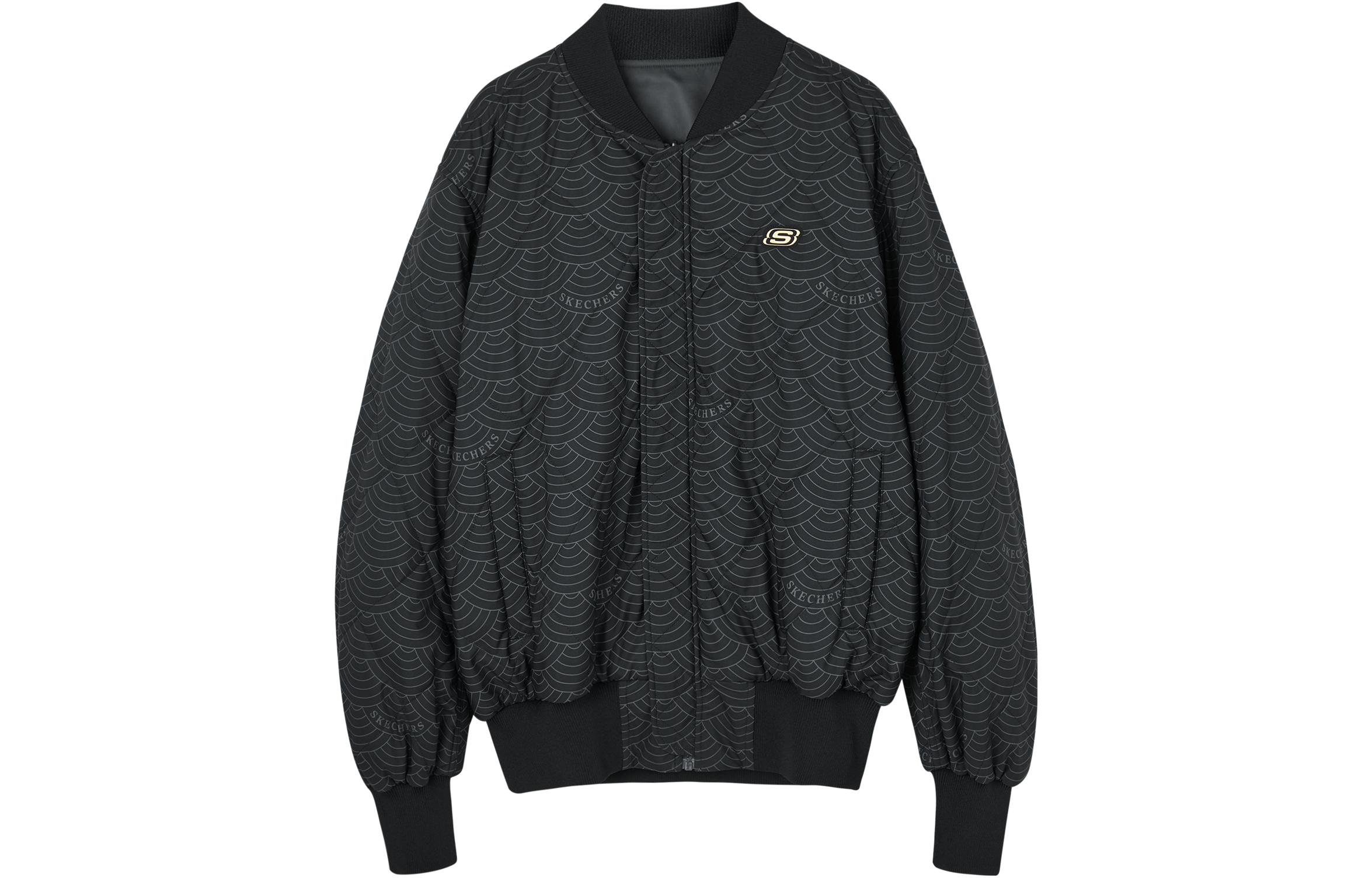 Skechers Lunar New Year Reversible Padded Zip Jacket - Charcoal Gray L124M008-000G