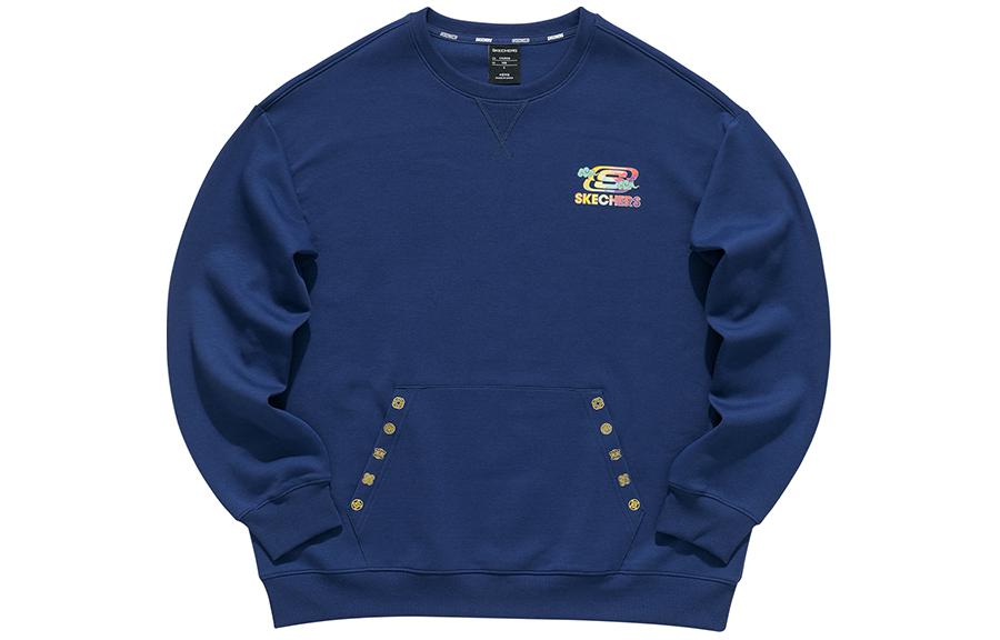 Skechers Lunar New Year Unisex Loose Fit Crewneck Sweatshirt - Medieval Blue L121M002-007D