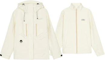 Skechers Magic Cube Series 3-in-1 Waterproof Windproof Hiking Jacket Almond White L324W139-02ZL Skechers Magic Cube Series 3-in-1 Waterproof Windproof Hiking Jacket Almond White L324W139-02ZL