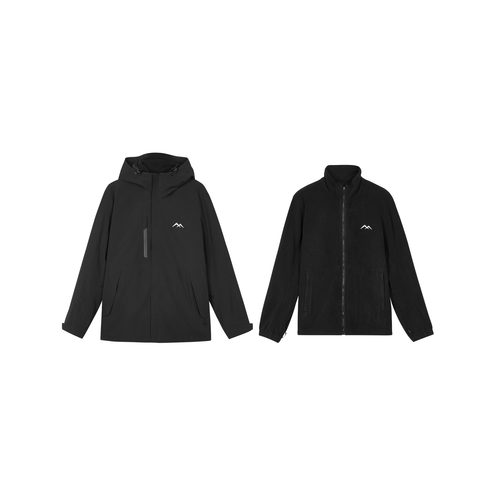 Skechers Magic Cube Series 3-in-1 Waterproof Windproof Outdoor Jacket Black L424M142-0018