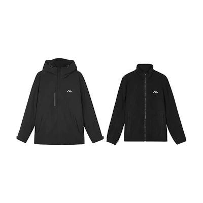 Skechers Magic Cube Series 3-in-1 Waterproof Windproof Outdoor Jacket Black L424M142-0018