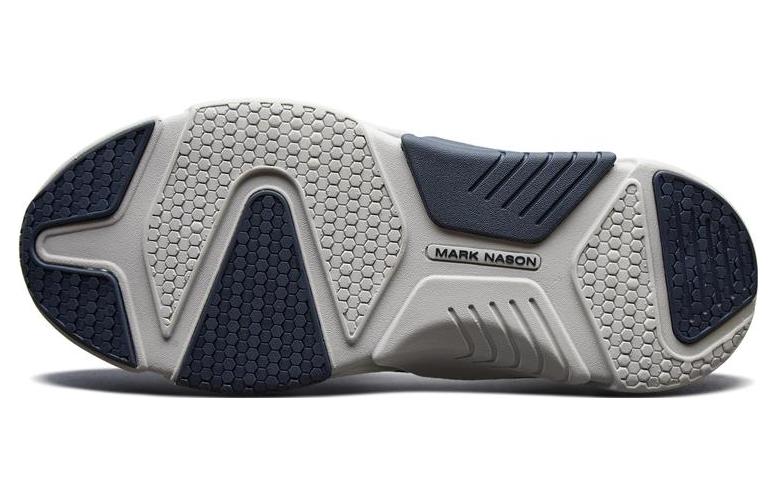 Shop Skechers MARK NASON減震防滑耐磨 高筒運動休閒鞋 海軍藍色