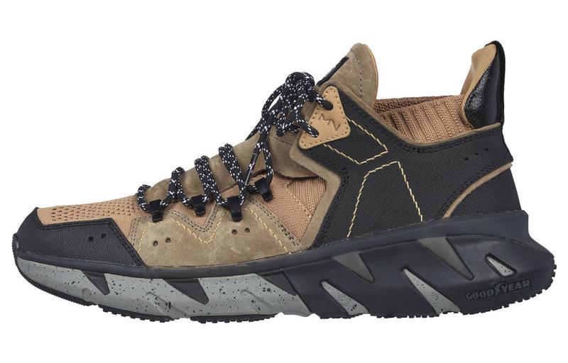 Skechers Mark Nason Ziggy 'Zhen Shock-Absorbent Slip-Resistant Mid-Top Outdoor Black Brown' 222170-WSK