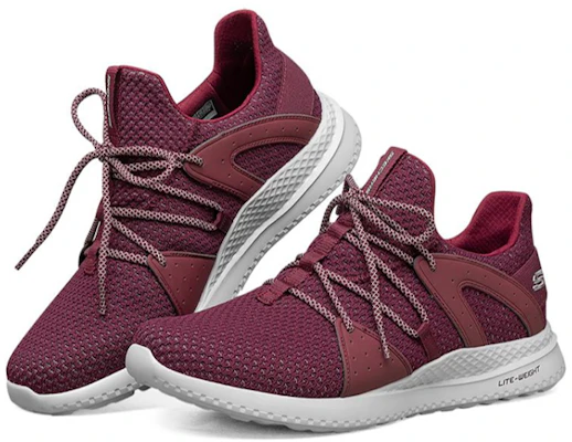 Skechers Matera Rouge-Foncé/Blanc 51865C-BURG Lookbook Skechers Matera Rouge-Foncé/Blanc 51865C-BURG
