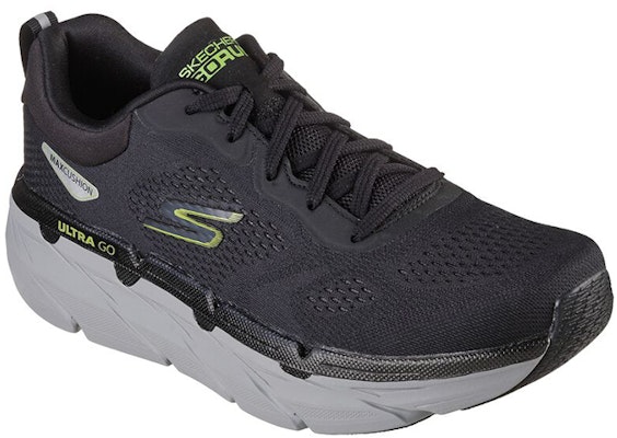 Skechers Max Cushioning 'Black Low-Top Runner' 220068-BKLM Lookbook Skechers Max Cushioning 'Black Low-Top Runner' 220068-BKLM