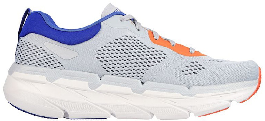 Skechers Max Cushioning 減震防滑 低筒 跑步鞋 男款 灰藍 Order Skechers Max Cushioning 減震防滑 低筒 跑步鞋 男款 灰藍