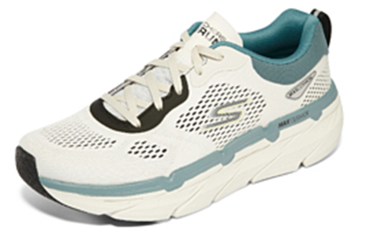 Lookbook 斯凯奇 Go Run Max Cushion Premier '白黑绿' 220068-WBK
