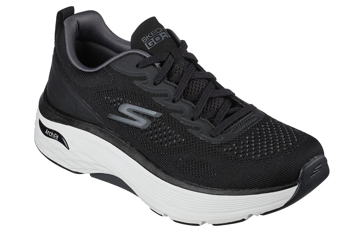 Lookbook Skechers Max Cushioning Arch Fit 減震防滑耐磨 低筒 跑步鞋 黑