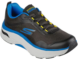 Lookbook Skechers Max Cushioning Arch Fit 流行運動慢跑鞋 黑藍
