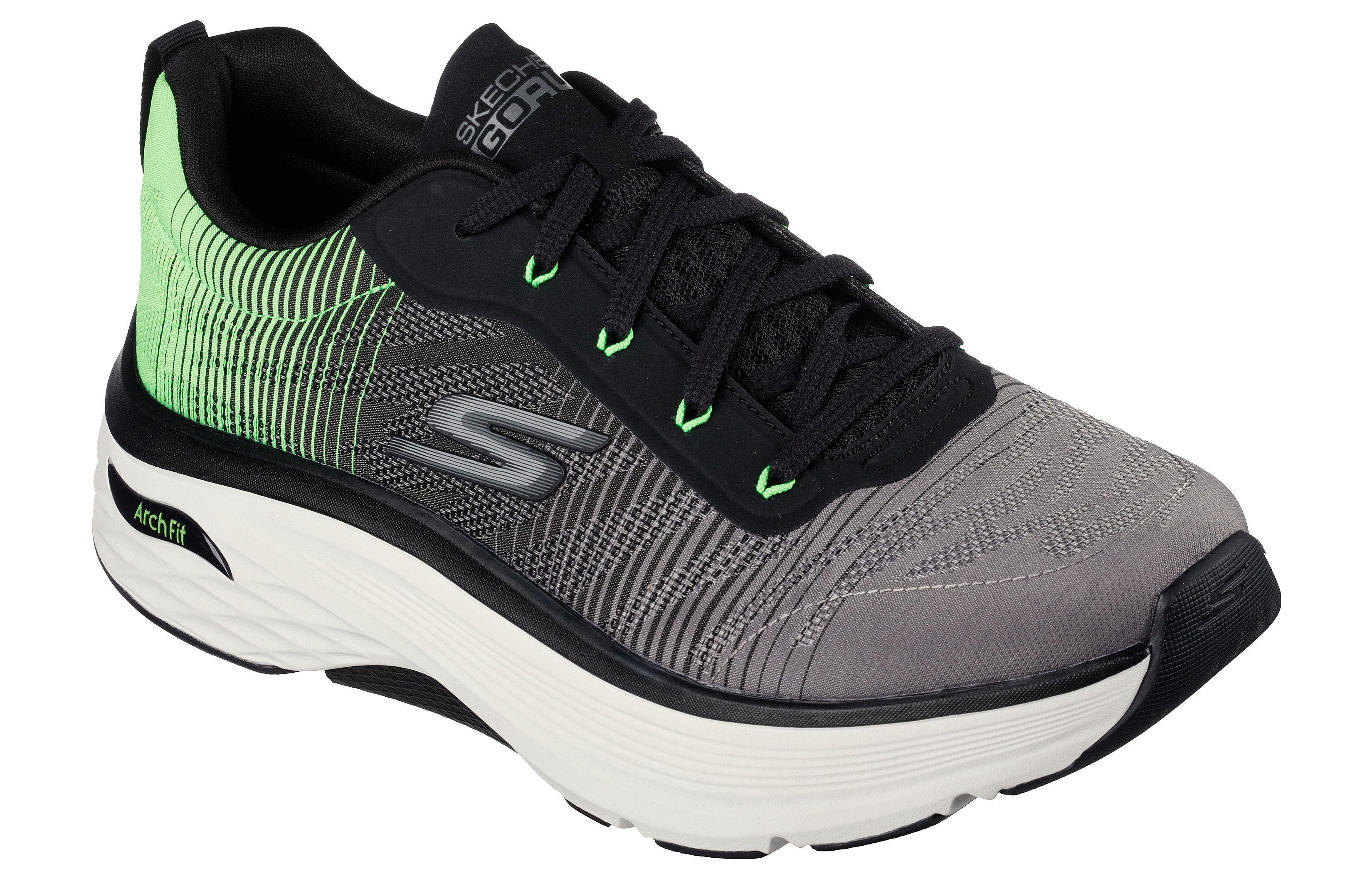 Lookbook Skechers Max Cushioning Arch Fit- Come Back 防滑耐磨透氣 低筒 跑步鞋 黑綠色