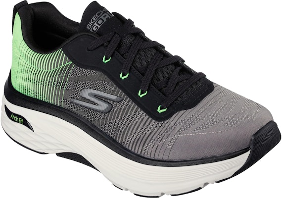 Skechers Max Cushioning Arch Fit 'Come Back Black Green' 220443-BKGR Lookbook Skechers Max Cushioning Arch Fit 'Come Back Black Green' 220443-BKGR