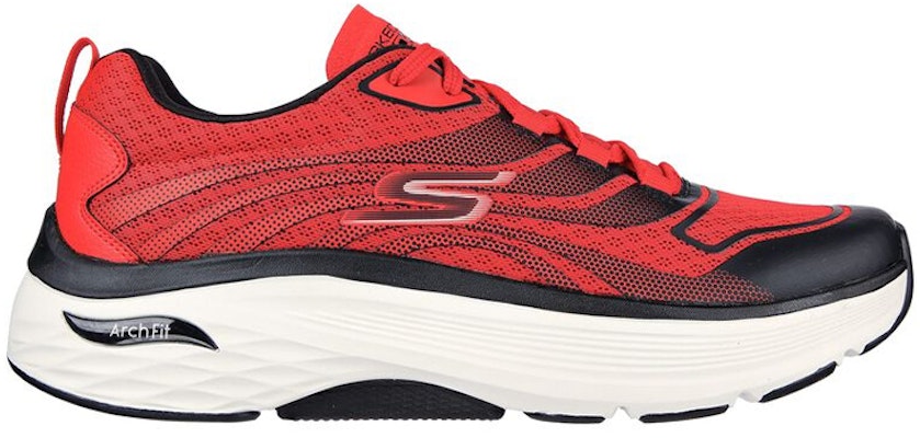 Skechers Max Cushioning Arch Fit 'Enigma Red Black' 124385-BBK Order Skechers Max Cushioning Arch Fit 'Enigma Red Black' 124385-BBK