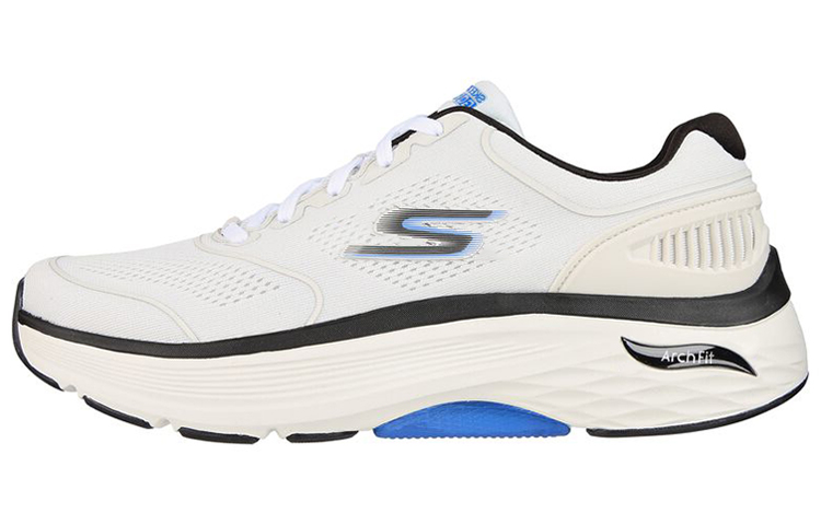 Skechers Max Cushioning Arch Fit 'White Black Blue' 220336-WBKB